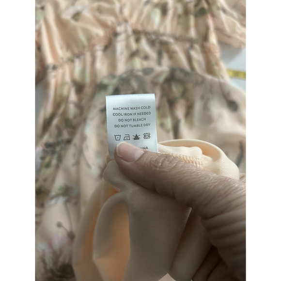 Baltic Born Santorini Floral Tiered Maxi Dress Womens Size 3XL Peach Classic - Picture 6 of 9